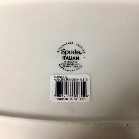 Spode Blue Italian Porcelain Serving Dish - Picture 5 of 6